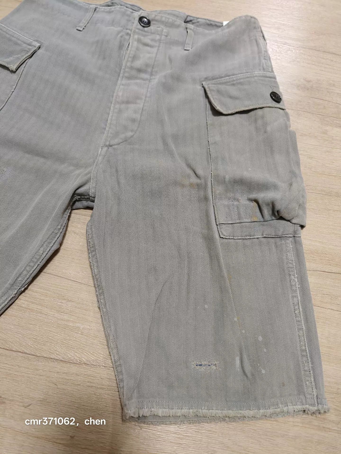 Visvim visvim 19AW Vet Shorts Grey 1 Used Distressed Ink Splatter Size US 30 / EU 46 - 3 Thumbnail