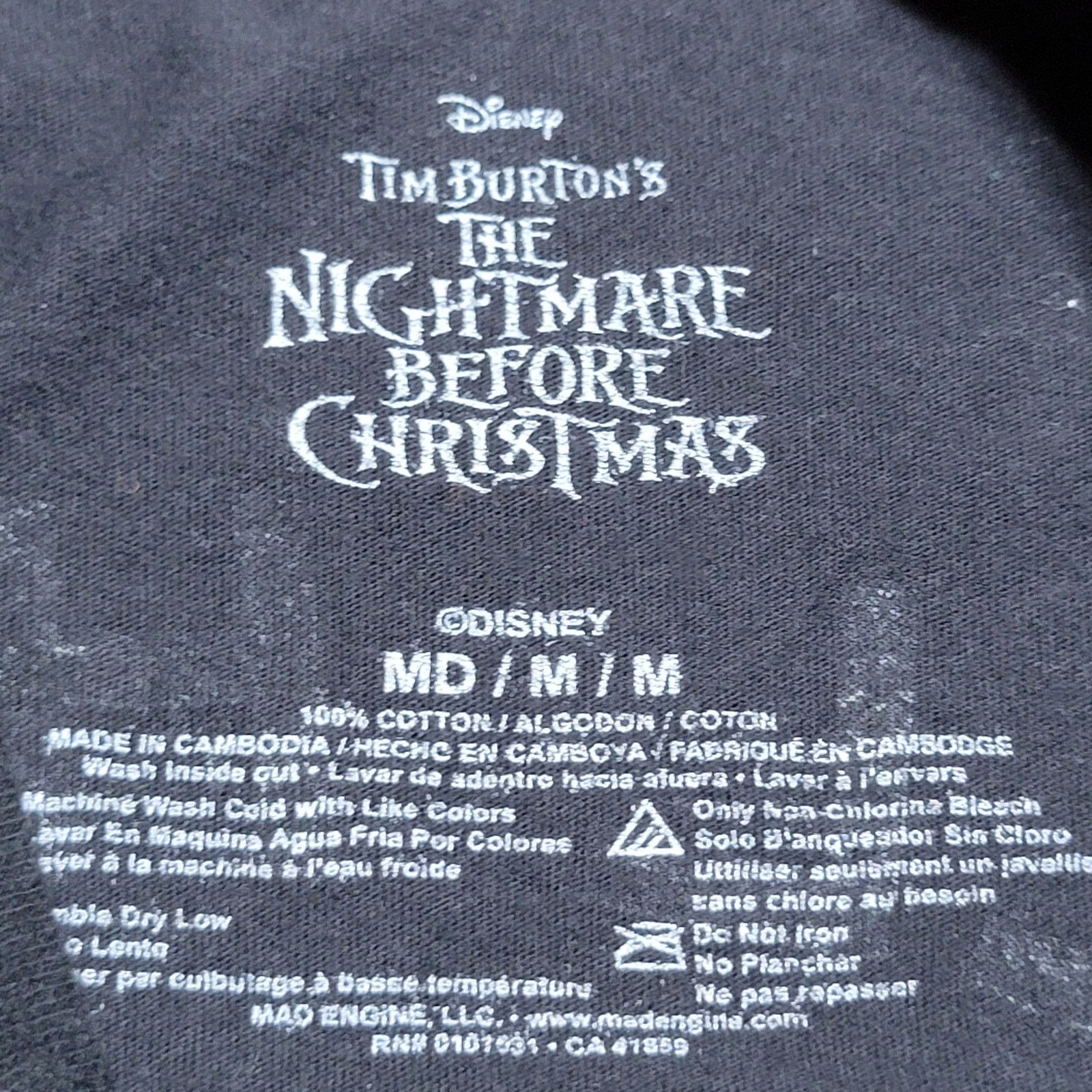 Disney Disney NB Xmas Unisex Tee "All Hail Pumpkin King" Size Med Size US M / EU 48-50 / 2 - 6 Thumbnail