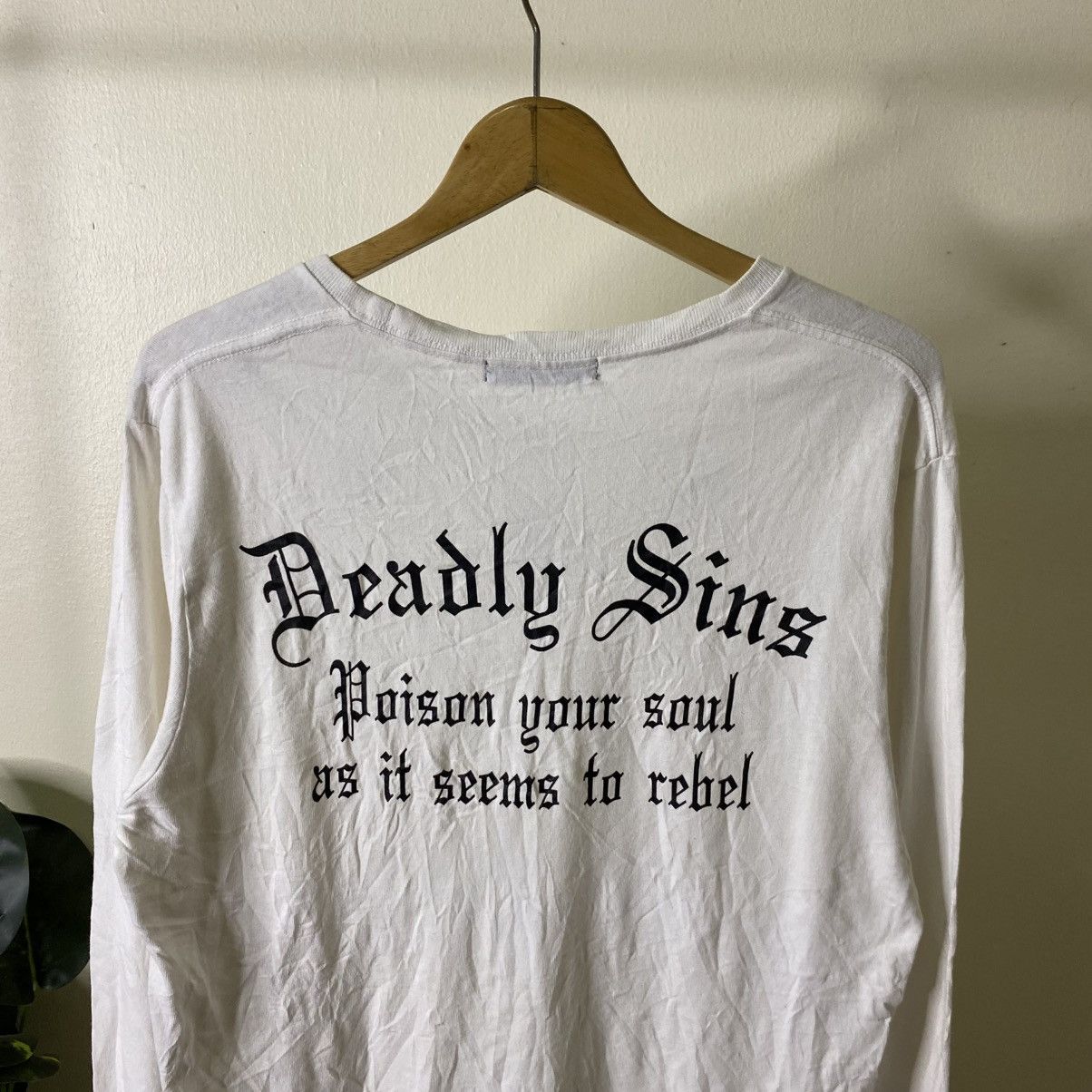 If Six Was Nine Deadly Sins Seditionaries Poem Cyber Gothic Punk Grunge LS Size US L / EU 52-54 / 3 - 2 Thumbnail