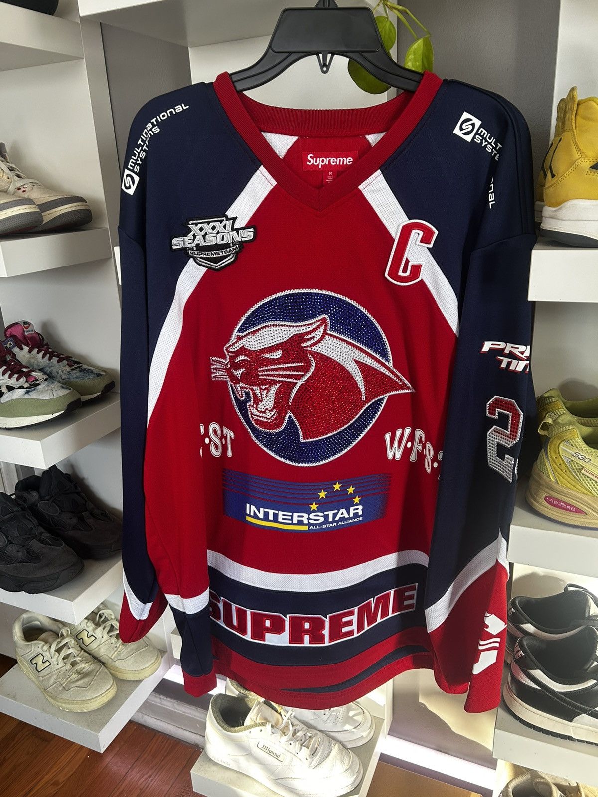 Supreme Supreme Rose Bowl Jersey S/S 13 Red | Grailed