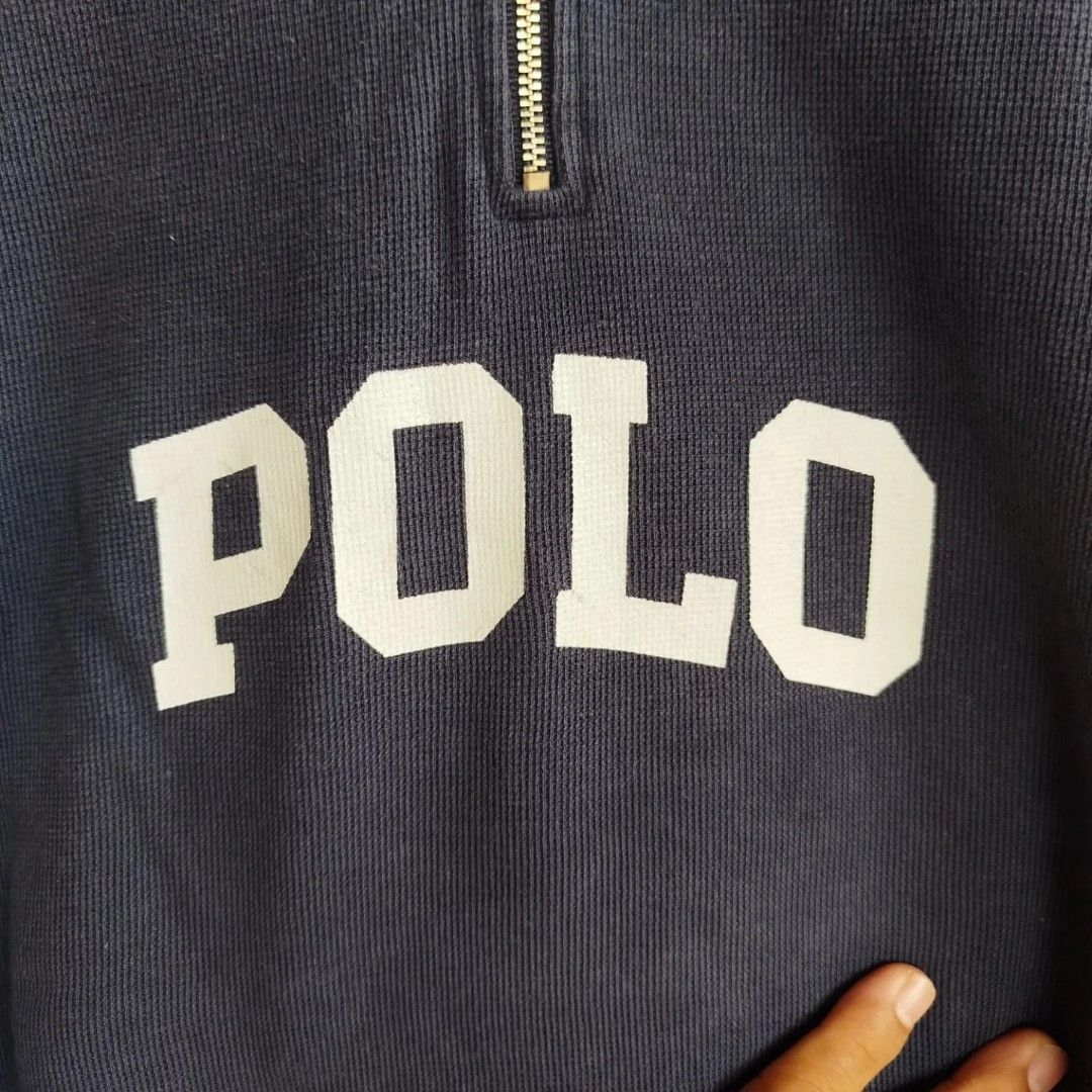 Polo Ralph Lauren × Ralph Lauren × Vintage Vintage Polo Raplh Lauren Sport Half Zip Size US L / EU 52-54 / 3 - 3 Thumbnail