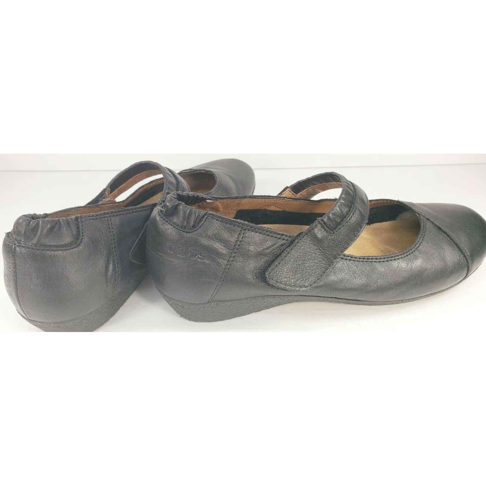 Taos Taos Mary Jane Flats Black Leather Size 6.5M 37EU Arch Support Cushioned Casual Business Dress Shoes Womens Mary Janes Size US 7 / IT 37 - 7 Thumbnail