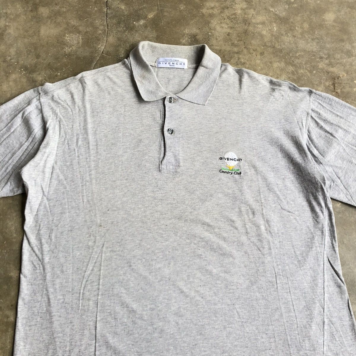 Givenchy 🇮🇹Vintage Givenchy Gentleman Golf Polo T-shirt Grey Luxury Size US XL / EU 56 / 4 - 2 Thumbnail
