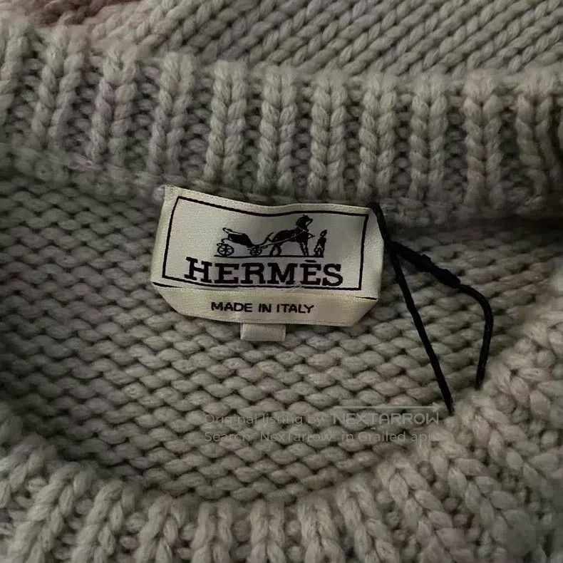Hermes Hermes Floral Cashmere Knit Sweater Size US XL / EU 56 / 4 - 3 Thumbnail