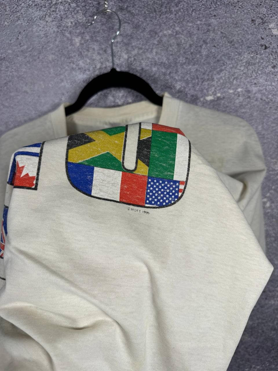 Fruit Of The Loom × Vintage Vintage 90's NYC White Flag Graphic T-Shirt Large Souvenir Size US L / EU 52-54 / 3 - 9 Thumbnail