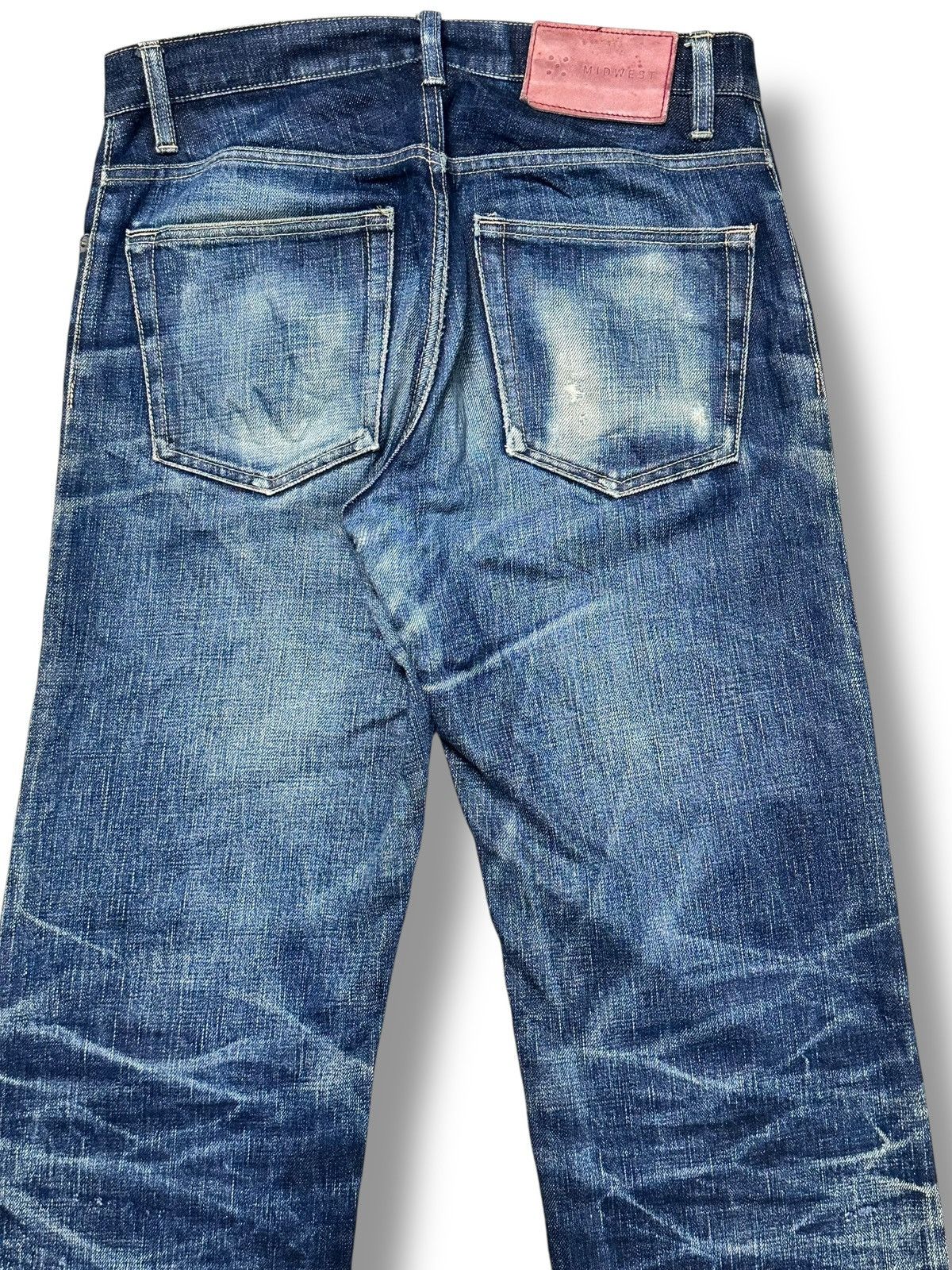 Japanese Brand Nagamine Studio x MIDWEST Japanese Selvedge Striked & Faded Size US 31 - 6 Thumbnail