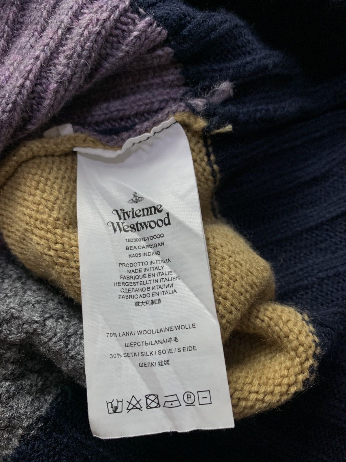 Vivienne Westwood 🐍 Vivienne Westwood Multicolor Cardigan Size L / US 10 / IT 46 - 8 Thumbnail