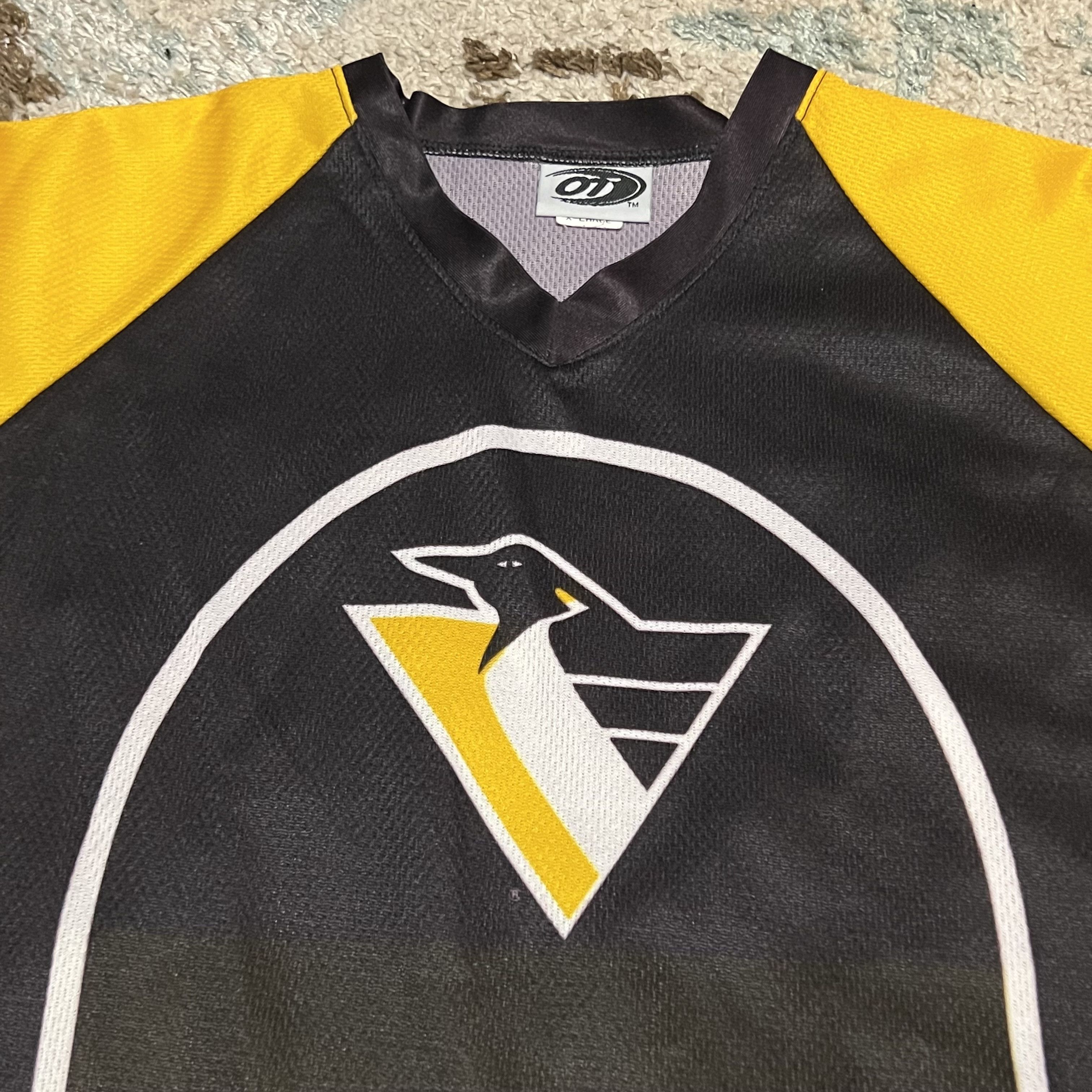NHL × Vintage OT Sports Pittsburgh Penguins L/S Jersey Shirt XL NHL Hockey Size US XL / EU 56 / 4 - 3 Thumbnail
