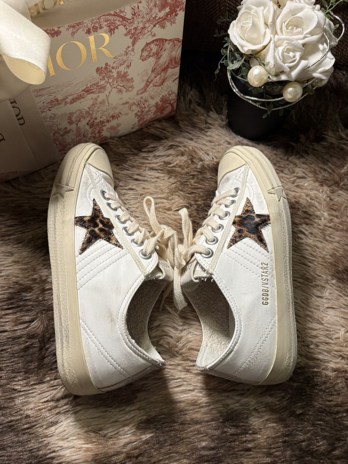 Golden Goose Golden Goose V-Star 2 leopard pattern Size US 5 / IT 35 - 4 Thumbnail