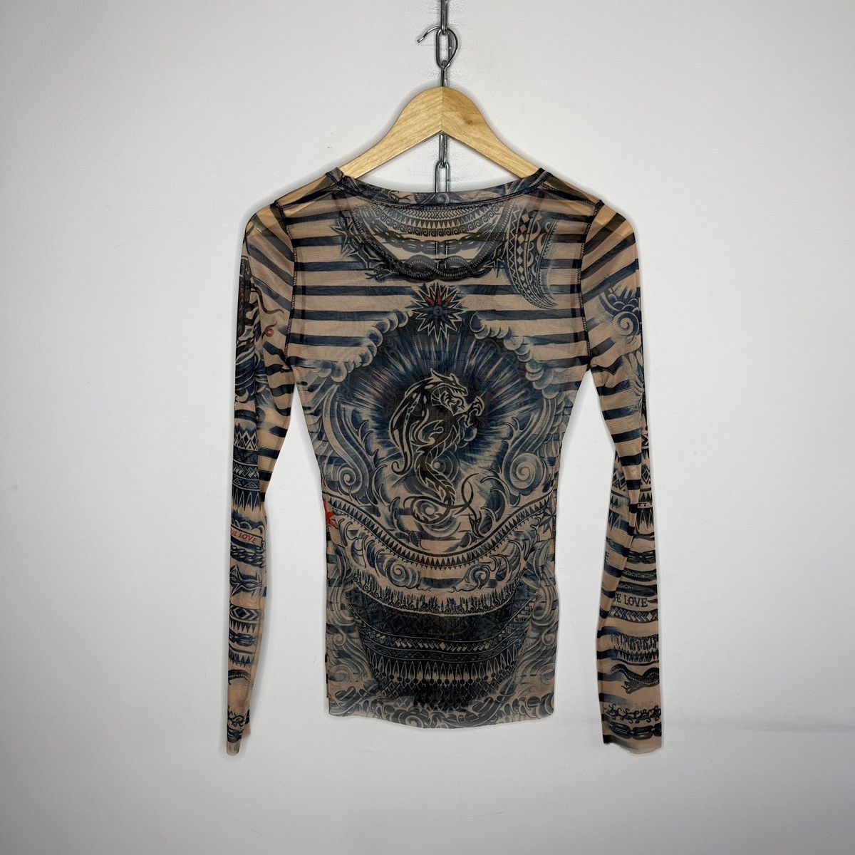 Jean Paul Gaultier Jean Paul Gaultier Mesh Top Tattoo Long + Pants Size M / US 6-8 / IT 42-44 - 8 Thumbnail