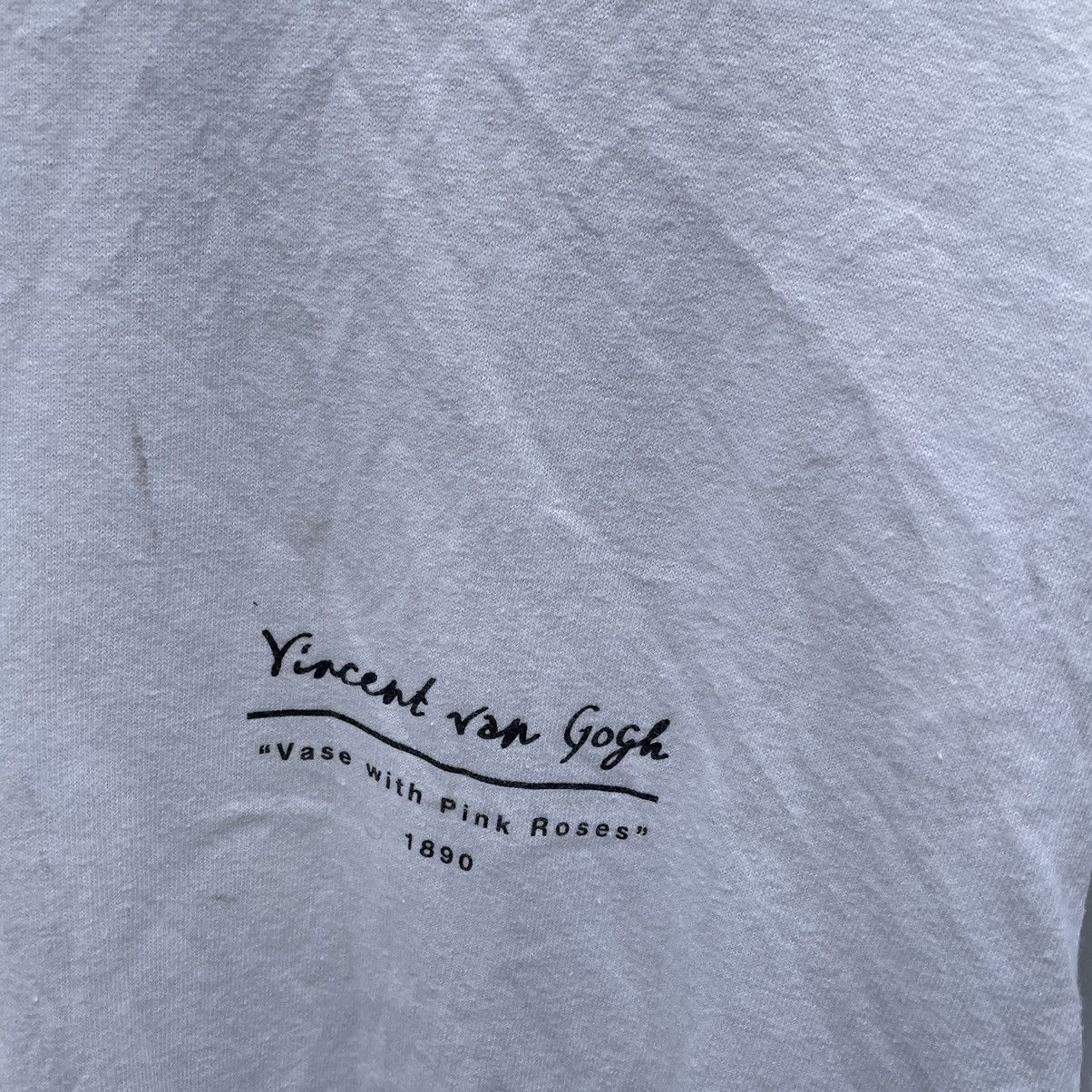 Japanese Brand × Vintage 🔥🇯🇵Repro Gallery Vincent Van Gogh Pink Roses Longsleeves Tee Size US L / EU 52-54 / 3 - 5 Thumbnail