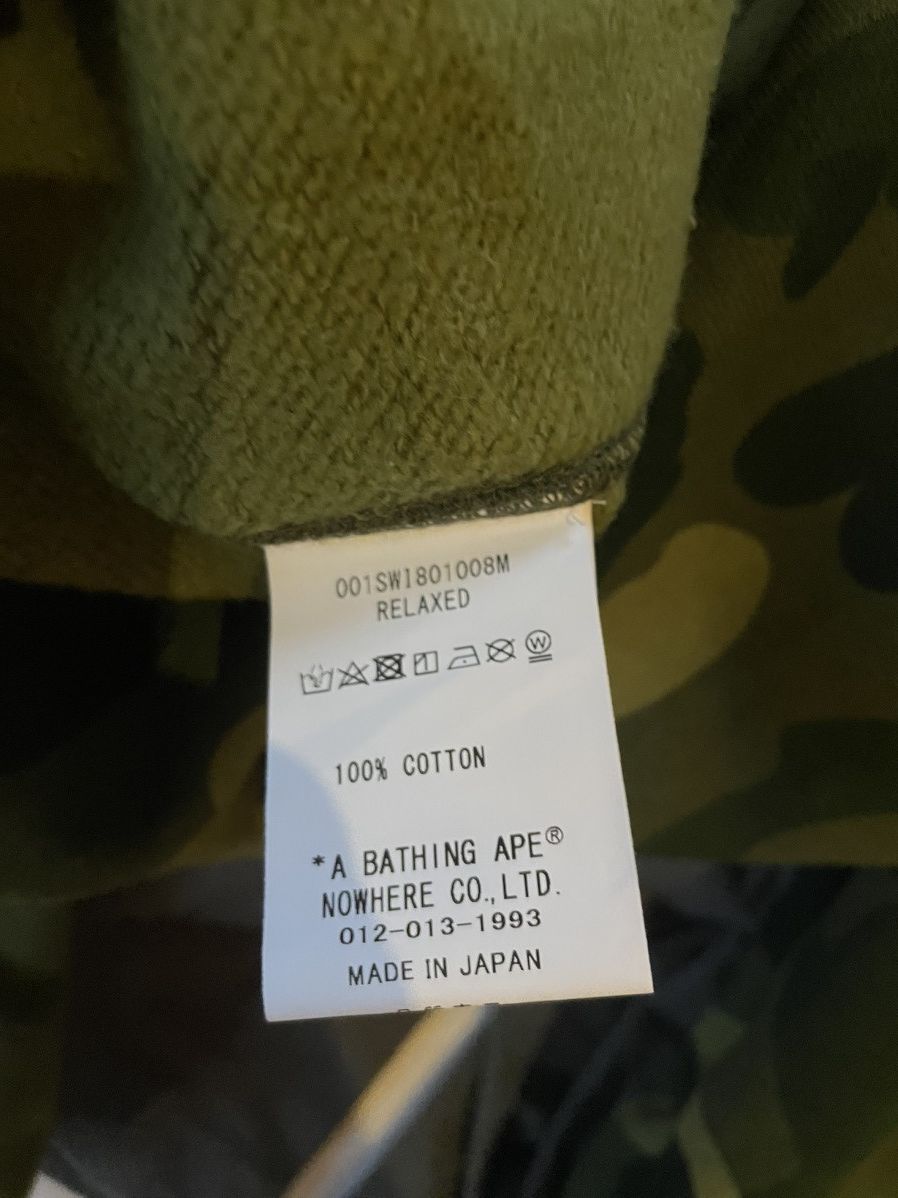 Bape Bape Green Camo Sweatshirt Crystal Stone XL Size US XL / EU 56 / 4 - 6 Thumbnail