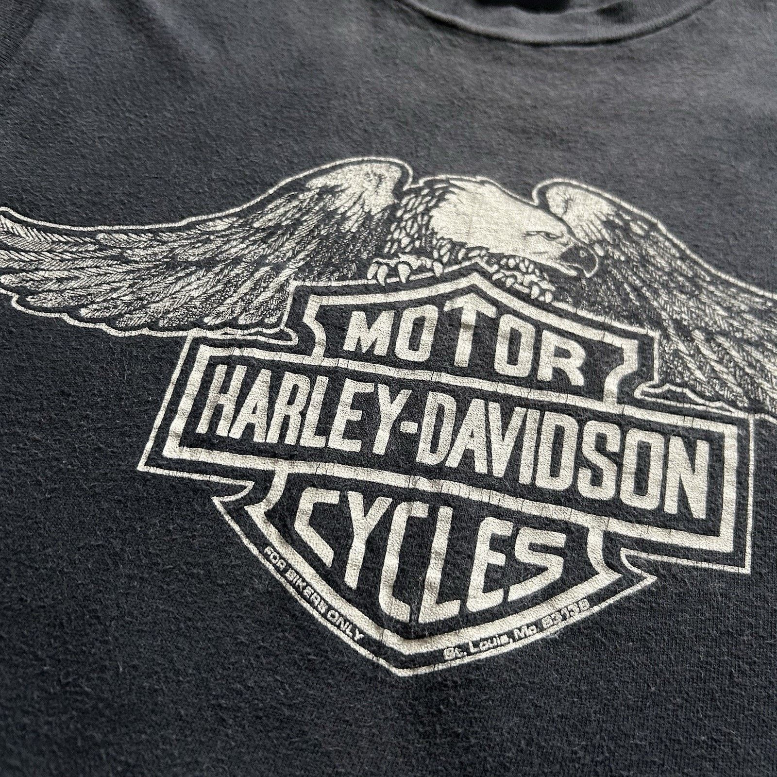 Hanes × Harley Davidson × Vintage Vintage 90s Harley Davidson Shirt Tank Top Medium Faded Rare Size US M / EU 48-50 / 2 - 5 Thumbnail