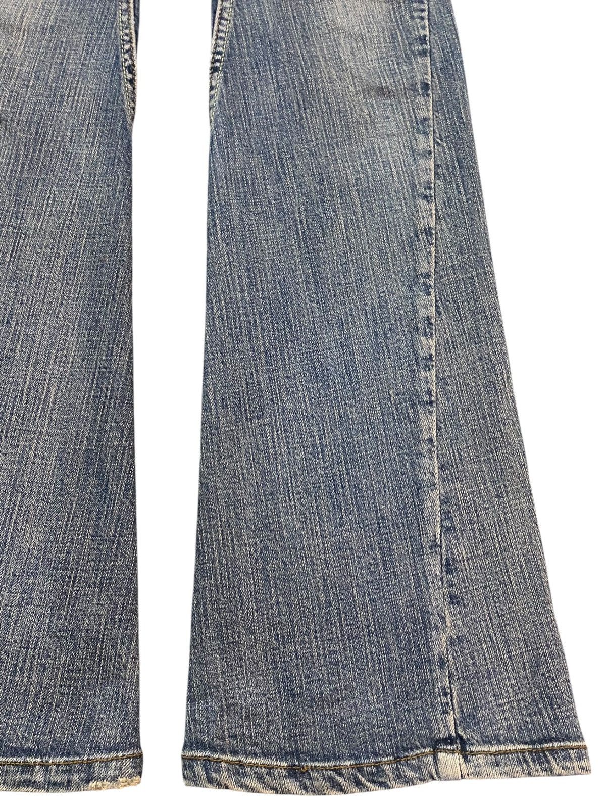 Japanese Brand Vintage Japanese Brand Zazie Mud Wash Distressed Flare Jeans Size 29" - 12 Thumbnail
