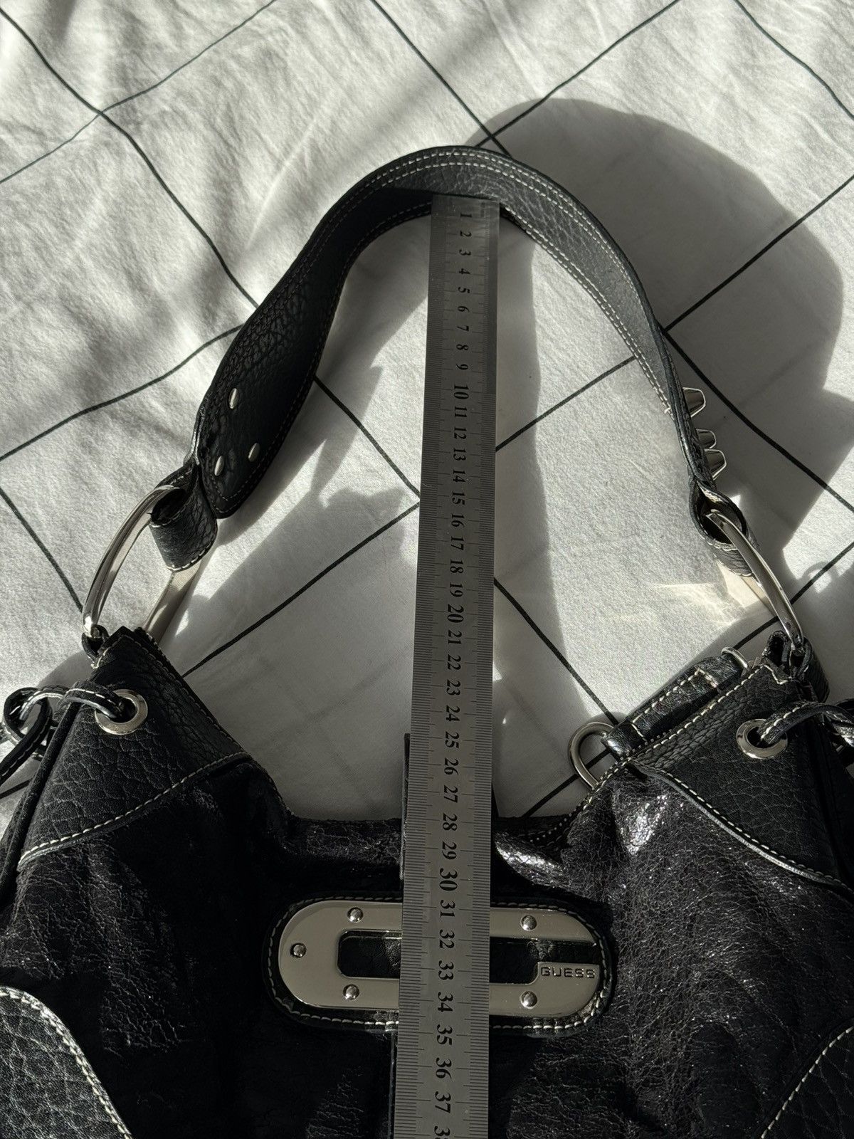 Guess Guess vintage buckle logo bag baguette mini 00s Y2k Handbag Size ONE SIZE - 18 Thumbnail
