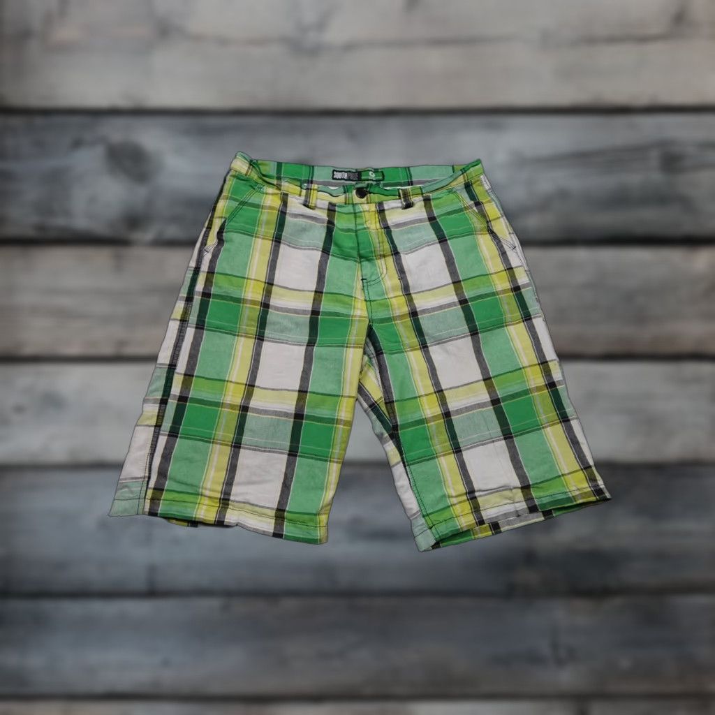 Southpole Southpole Shirt Mens 36 Green Plaid Chino Casual 5-Pocket Belt Loops Cotton Vintage No - 2020s Outdoor Boys? Size US 36 / EU 52 - 1 Thumbnail