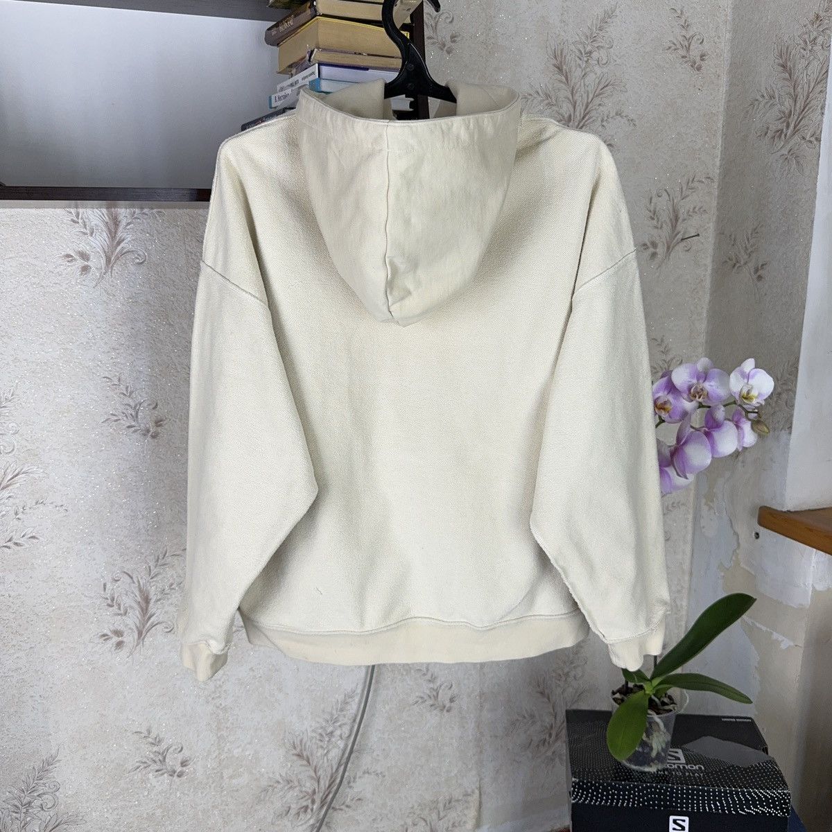 Spyder Off the Label Hoodie Reversible Boxy Fit Beige Streetwear XL Size US XL / EU 56 / 4 - 15 Thumbnail