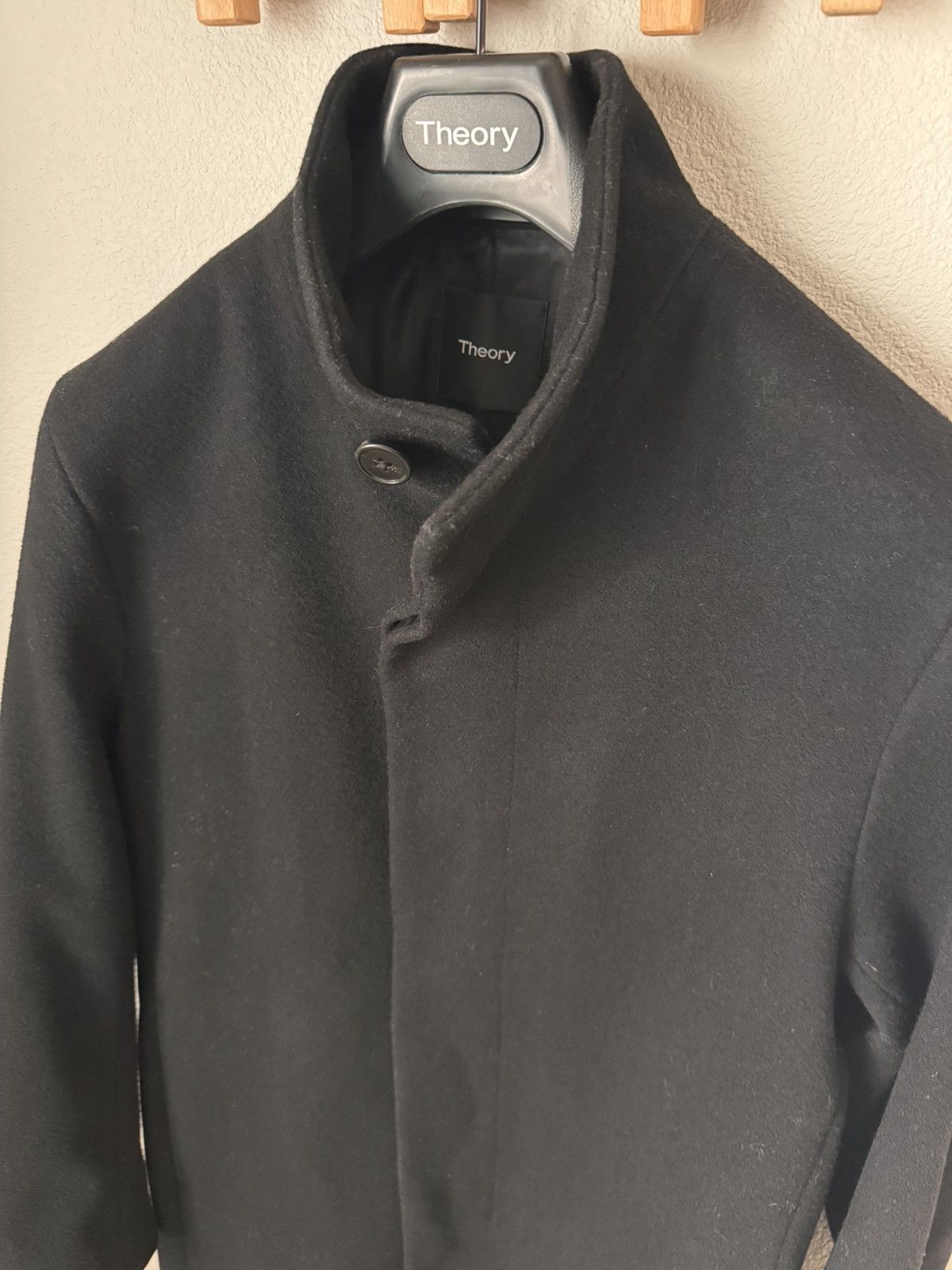 Theory Theory Melton Wool-Cashmere blend Belvin Coat (black, small) Size US S / EU 44-46 / 1 - 2 Thumbnail