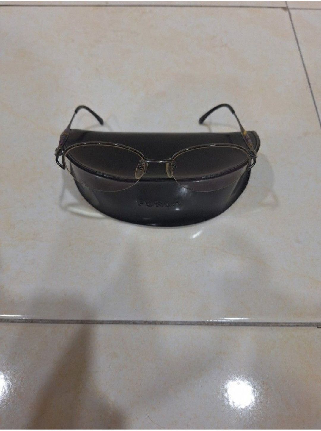 Yves Saint Laurent YSL Oval Glasses Blue Clear Temples Japan Size ONE SIZE - 4 Thumbnail