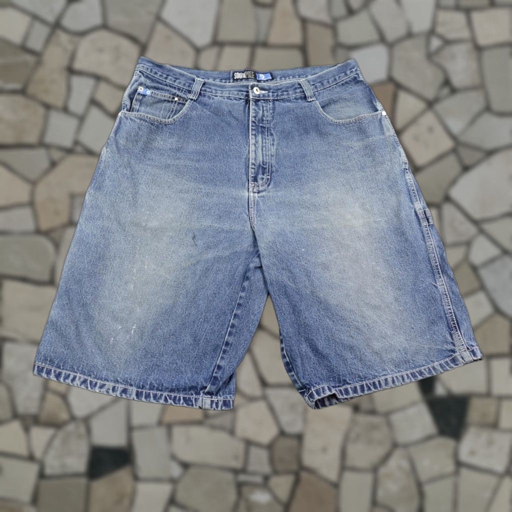 Southpole VINTAGE Southpole Shorts 40 Blue Denim Jean Jorts Baggy Carpenter Faded Y2K Mens Size US 40 / EU 56 - 1 Thumbnail