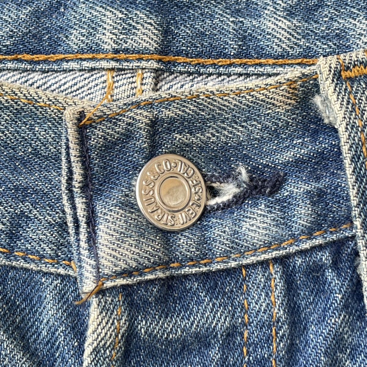 Levi's Vintage 80s Levi's 501 Heavy Vintage Wash Denim Jeans Size US 34 / EU 50 - 8 Thumbnail