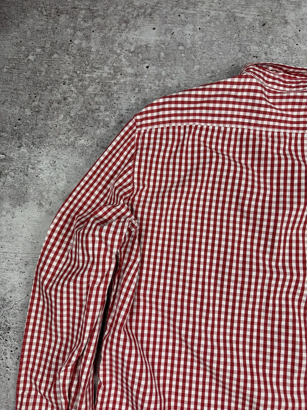 Burberry Burberry Brit Small Logo Check Patterned Button Up Shirt Size US XL / EU 56 / 4 - 16 Thumbnail