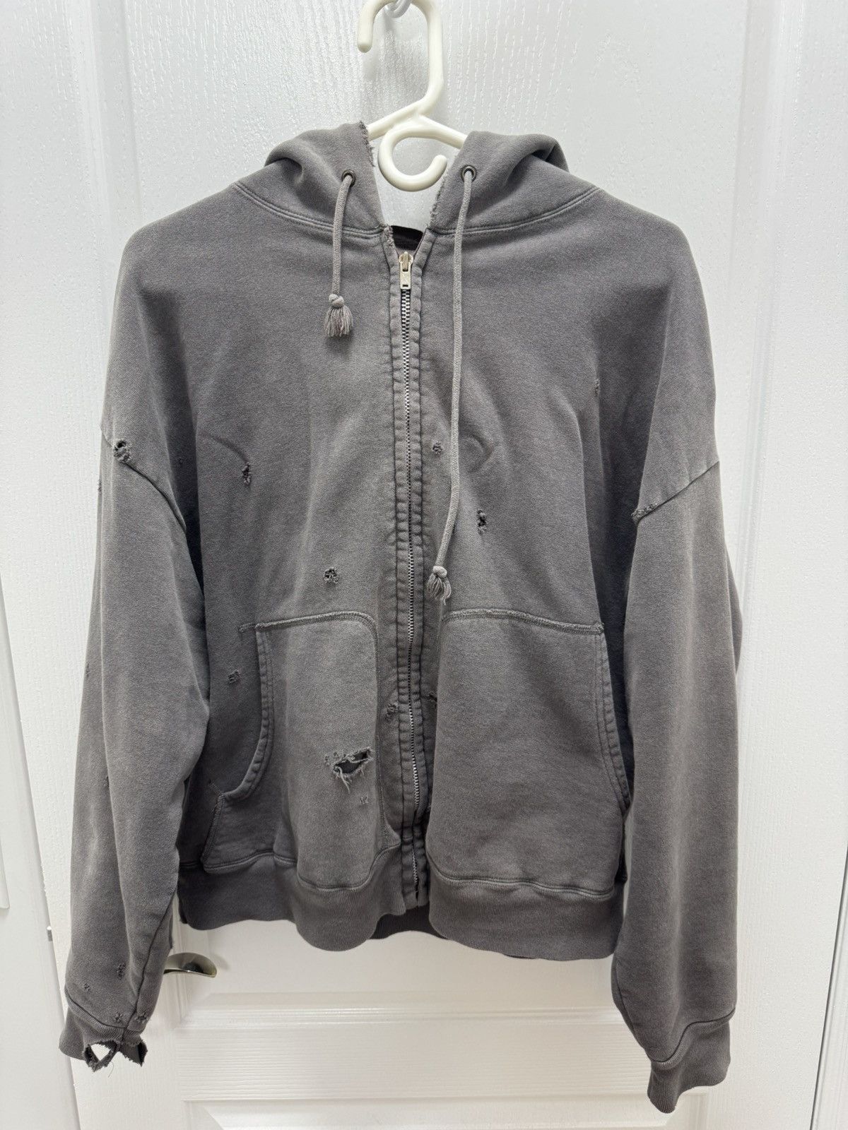 Saint Michael Saint Michael Distressed Zip Hoodie Size US XL / EU 56 / 4 - 1 Thumbnail