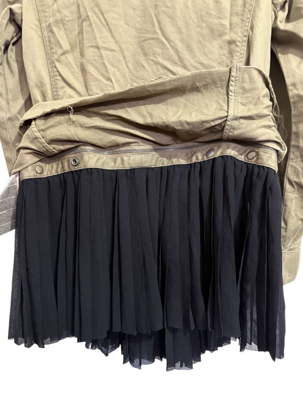 Diesel Black Gold Diesel Army Utility raw hem Removeble Peplum Jacket Size XS / US 0-2 / IT 36-38 - 4 Thumbnail