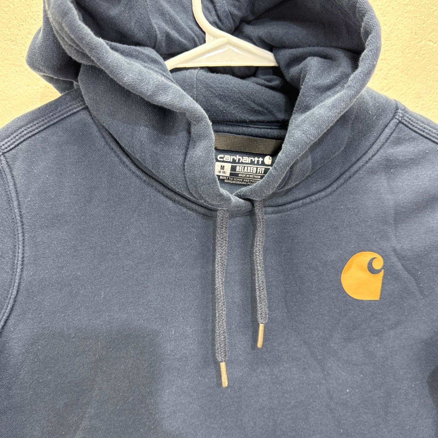 Carhartt Carhartt Women’s Hoodie Pullover Navy Blue Logo Fleece Medium Size M / US 6-8 / IT 42-44 - 3 Thumbnail