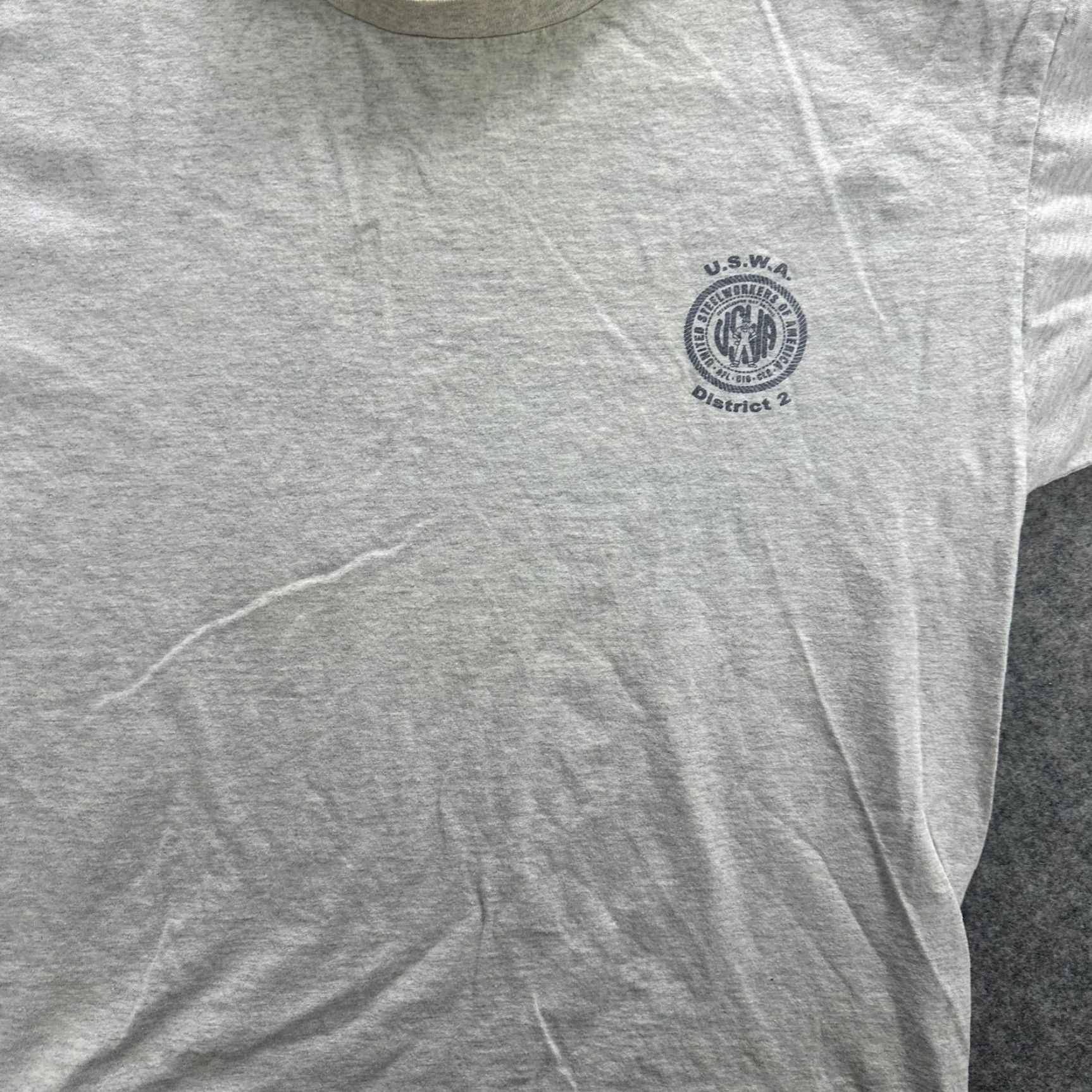 Vintage VINTAGE Lifewear USWA Steelworkers Shirt Mens XL Gray Stand Up For Steel Graphic Union 90s USA 100% preshrunk cotton Tee Size US XL / EU 56 / 4 - 5 Thumbnail