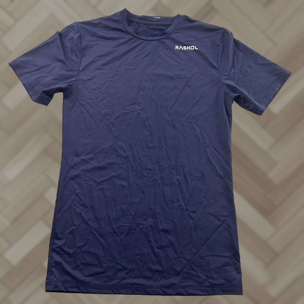 Vintage RASKOL Athletic Short Sleeve T-Shirt Men's Large Purple Blue Size US L / EU 52-54 / 3 - 1 Thumbnail