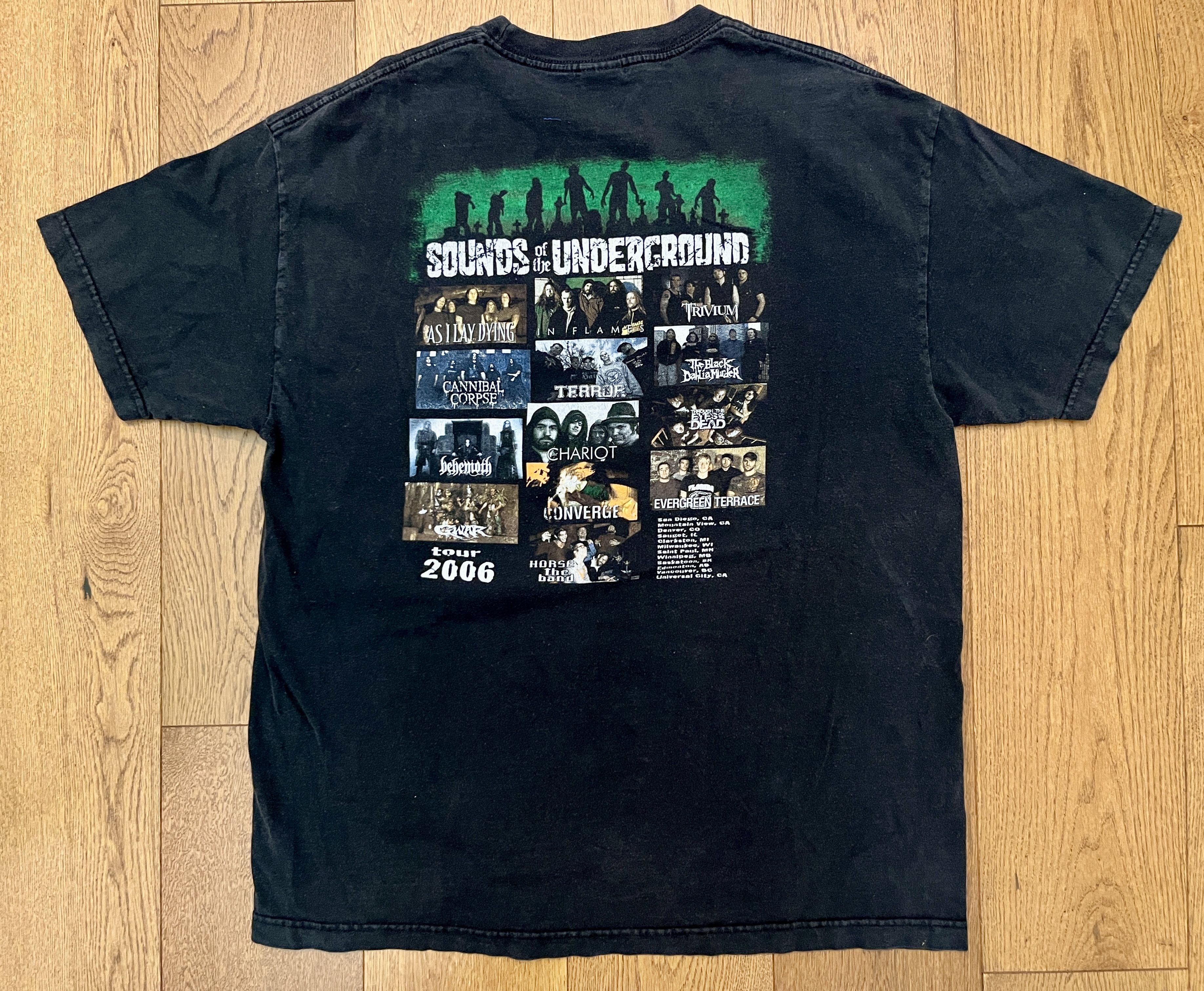 Vintage VTG 2006 Sounds of the Underground Tour Tee - Murina USA Size US XL / EU 56 / 4 - 2 Thumbnail