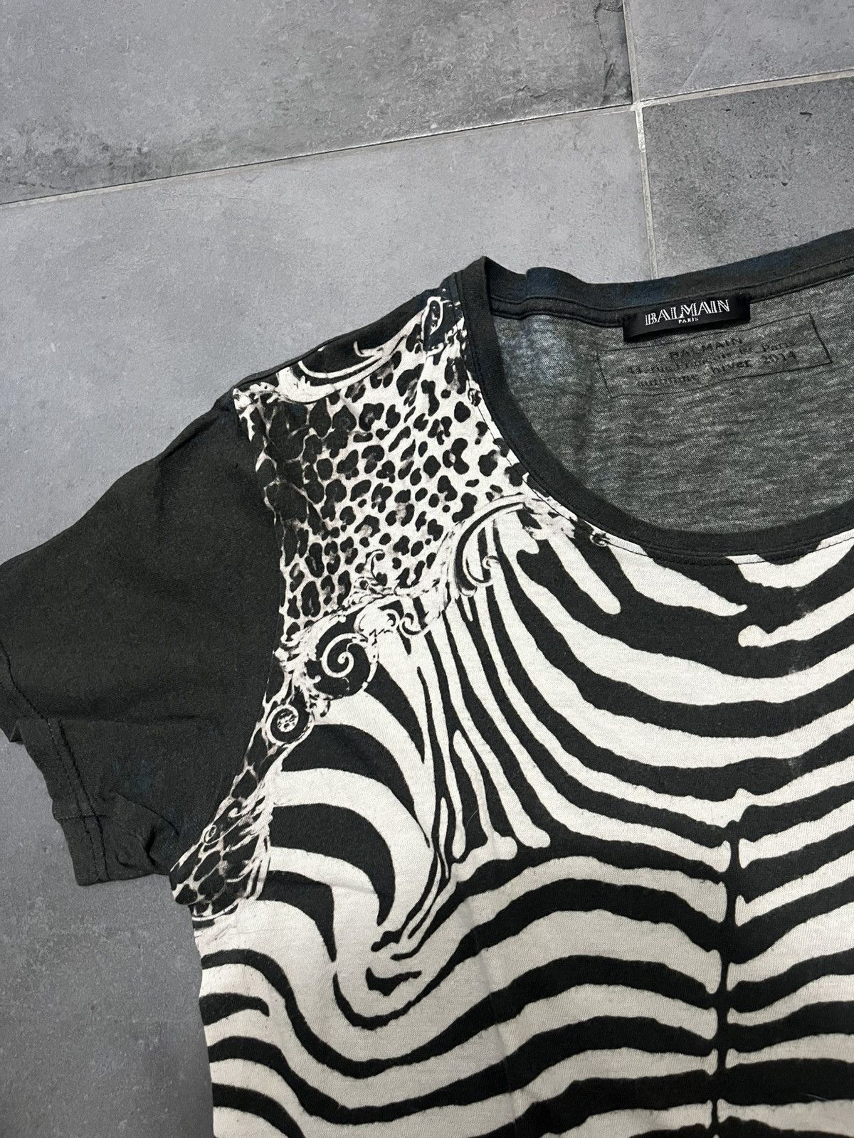 Balmain Balmain Zebra T-Shirt Size US S / EU 44-46 / 1 - 2 Thumbnail
