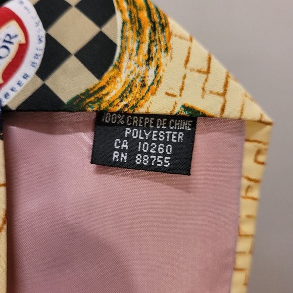 Vintage Molson Breweries Vintage Tie - 100% Crepe De Chine Size ONE SIZE - 5 Thumbnail