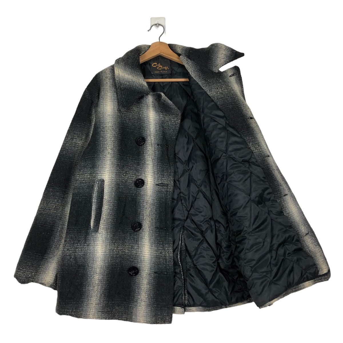 Japanese Brand 🔥Vintage Wool Biker Jacket Double Collar Cal Craft Usa Size US L / EU 52-54 / 3 - 11 Thumbnail