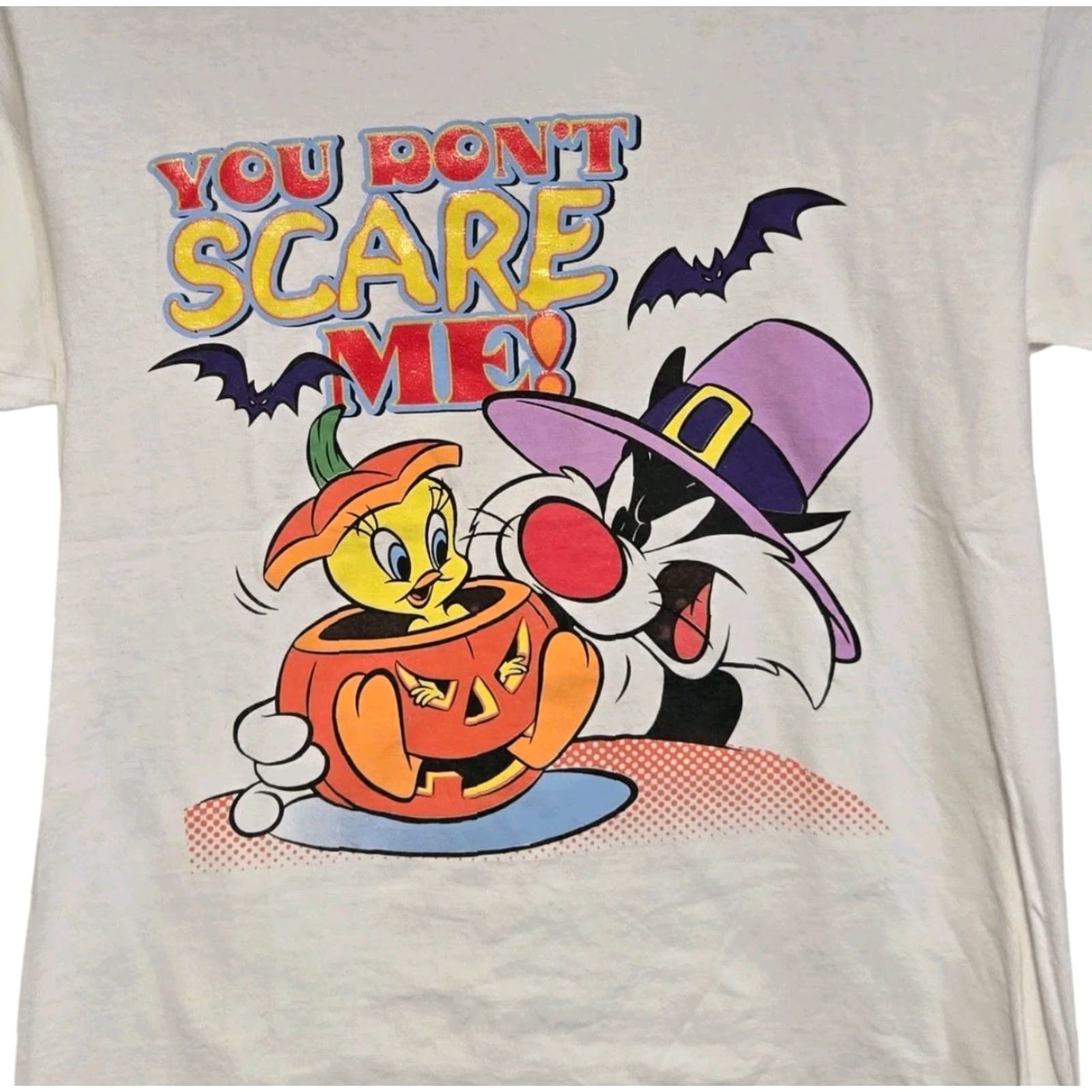 Vintage VINTAGE Looney Tunes Halloween Cartoon Tweety Sylvester Graphic T Shirt Large Men Size US L / EU 52-54 / 3 - 3 Thumbnail
