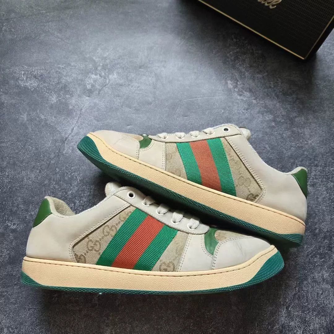 Gucci Gucci Distressed Enamel Dirty Shoes Size US 8.5 / EU 41-42 - 1 Thumbnail