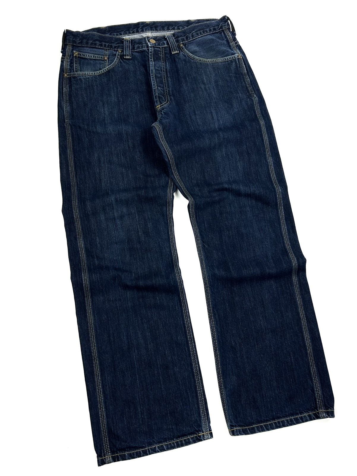 Carhartt Carhartt Retro Pant Vintage Jeans Blue Denim Pants Y2K Size US 32 / EU 48 - 2 Thumbnail