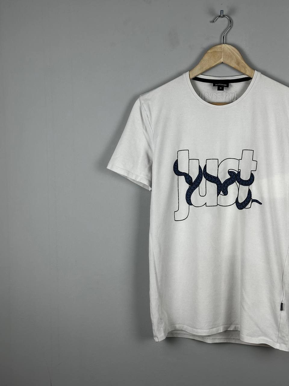 Just Cavalli Luxury Just Cavalli White Snake Logo T Shirt Size US M / EU 48-50 / 2 - 2 Thumbnail