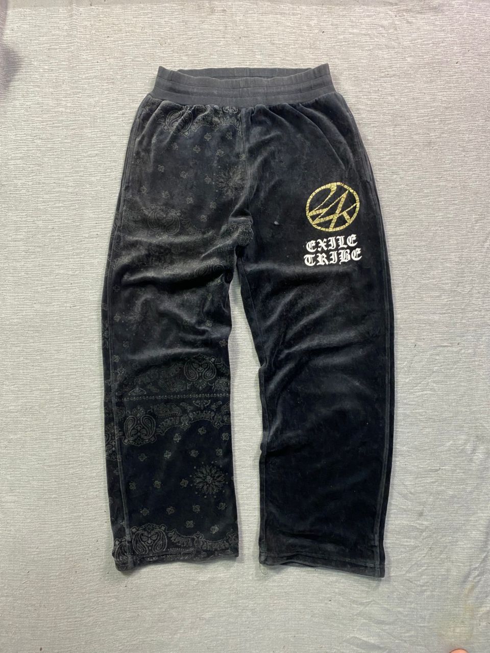 Japanese Brand SWAG!! 24Karats Gold Digger Velour Sweatpants Size US 30 / EU 46 - 1 Thumbnail