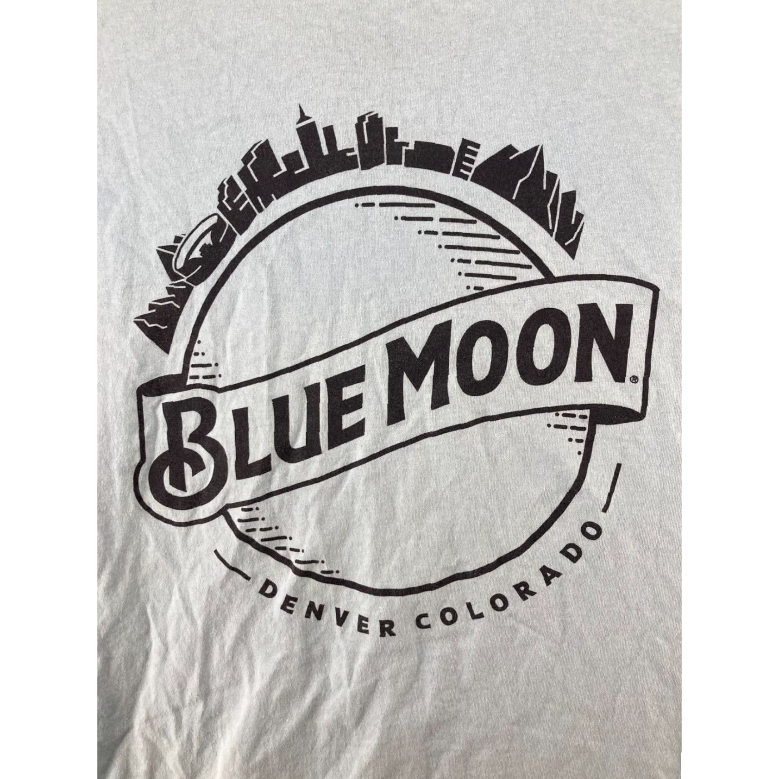 Vintage Blue Moon T-Shirt Mens XL Blue Beer Logo Blue Moon Brewing Company Logo Blue Moon Bleach Dye Crew Neck Short Sleeve 80s? Size US XL / EU 56 / 4 - 7 Thumbnail