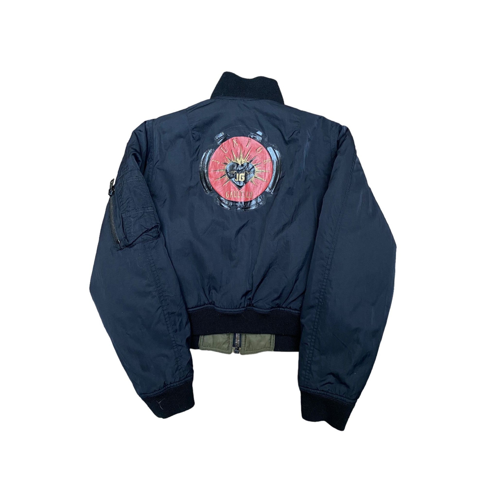 Jean Paul Gaultier Vintage Reversible Cropped Bomber Jacket Size US S / EU 44-46 / 1 - 4 Thumbnail