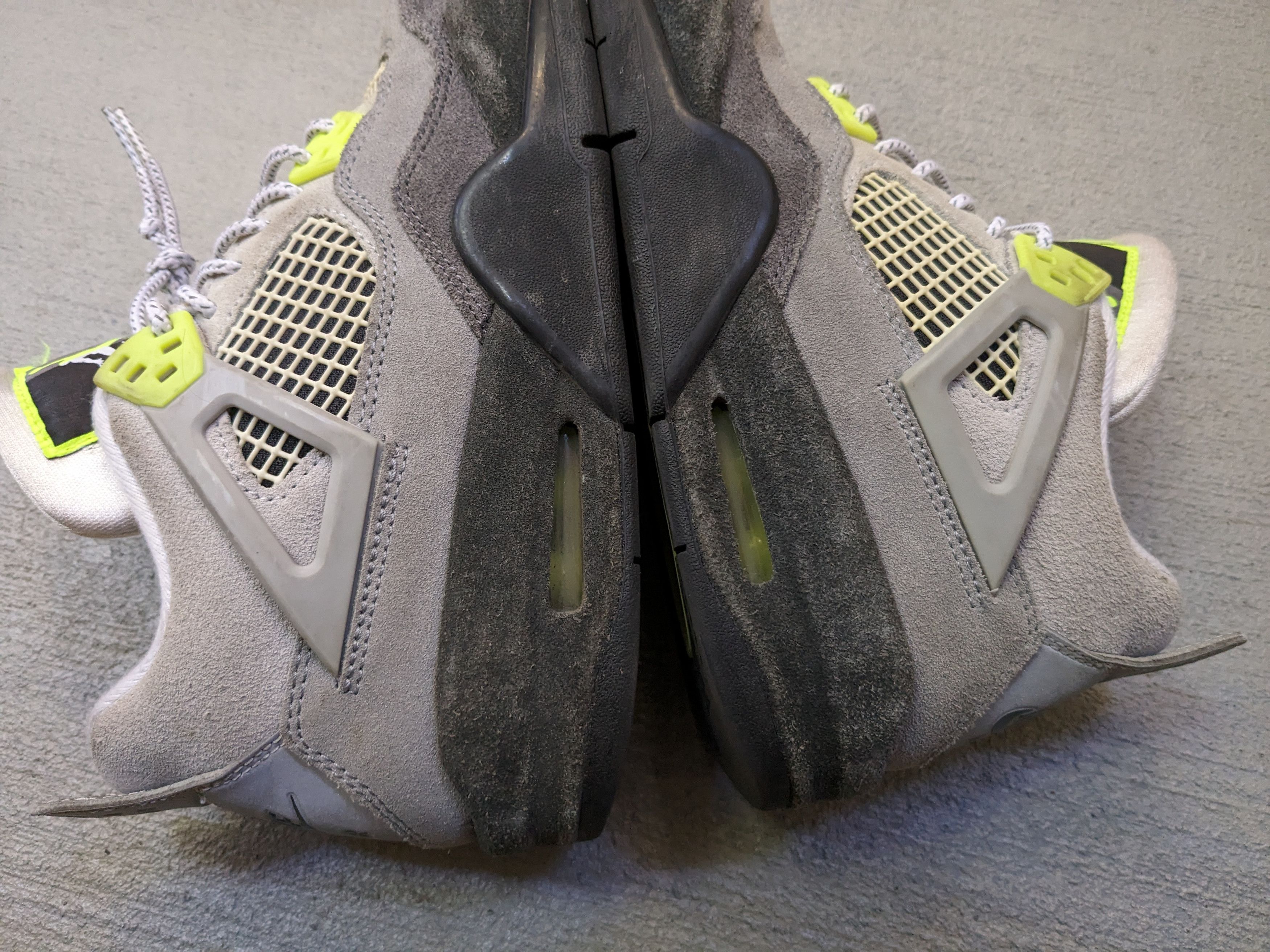 Jordan Brand Nike Air Jordan 4 Retro SE Neon Green Gray Suede CT5343-007 Size US 6.5 / EU 39-40 - 6 Thumbnail