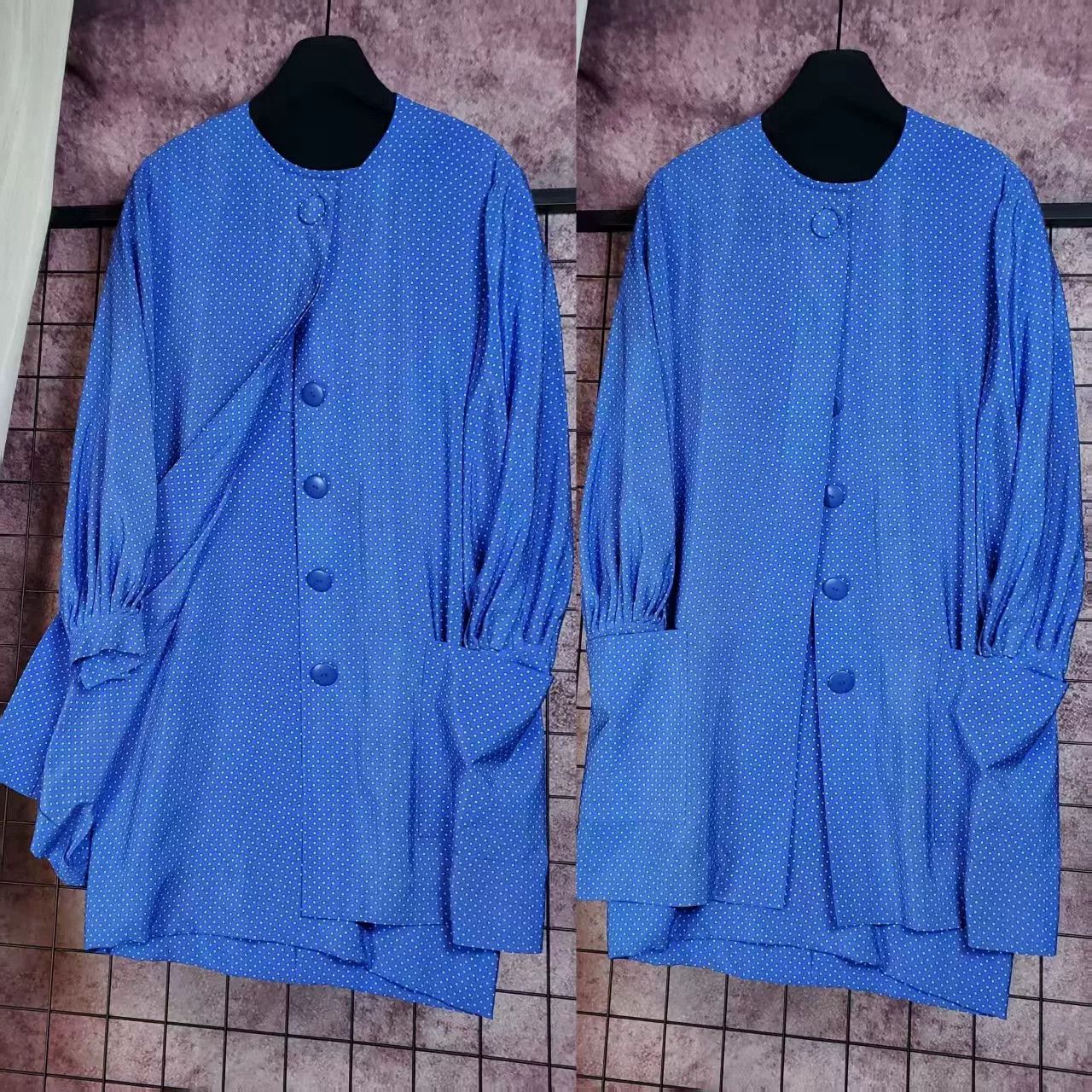 Dior Dior Vintage Polka Dot Silk Set Size S / US 4 / IT 40 - 1 Thumbnail