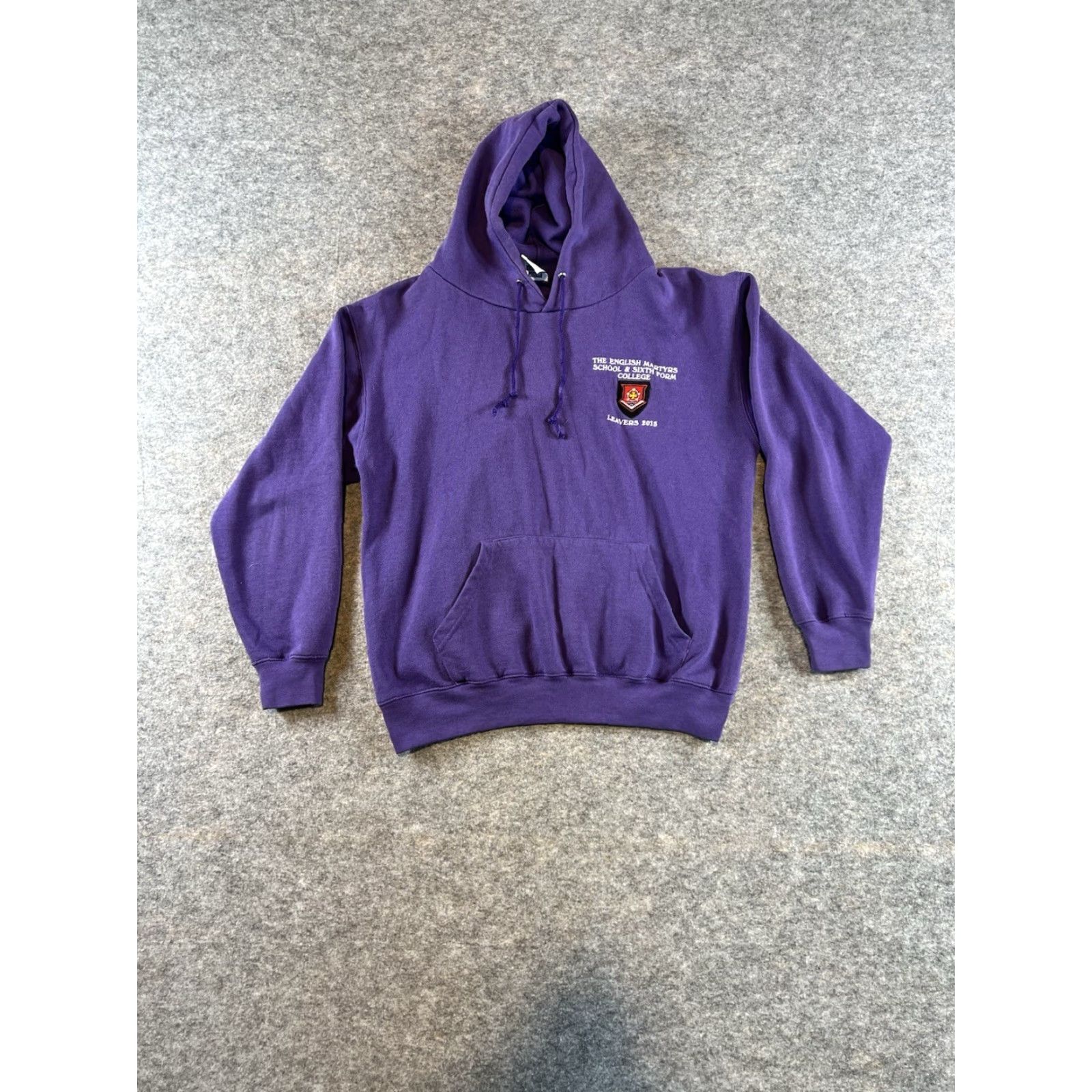 Vintage VINTAGE The English Martyrs School & Sixth Form 2013 College Purple Hoodie Size M Size US M / EU 48-50 / 2 - 2 Thumbnail