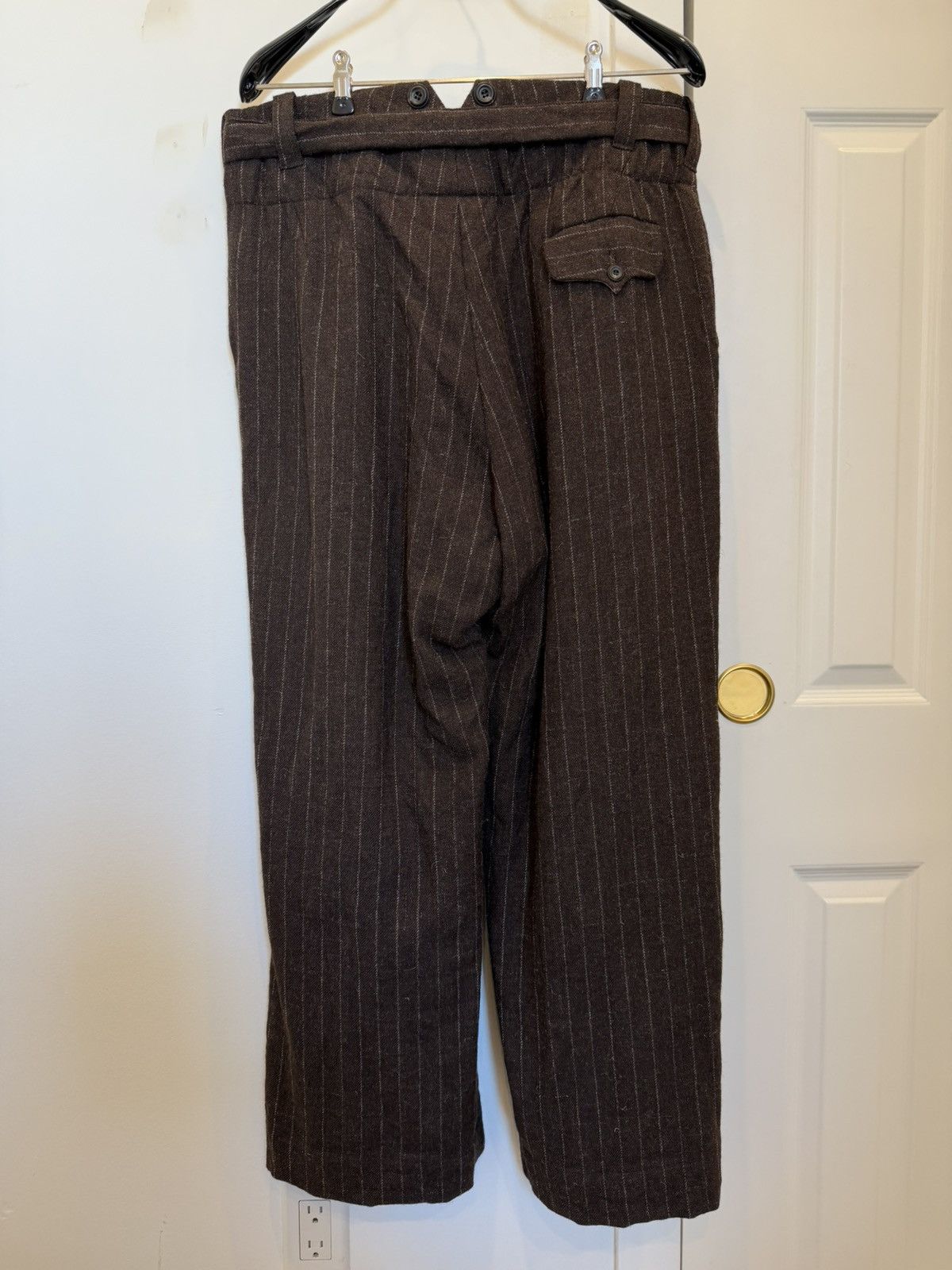 John Alexander Skelton Brown Wool D Ring Provincial Trousers Size US 34 / EU 50 - 2 Thumbnail
