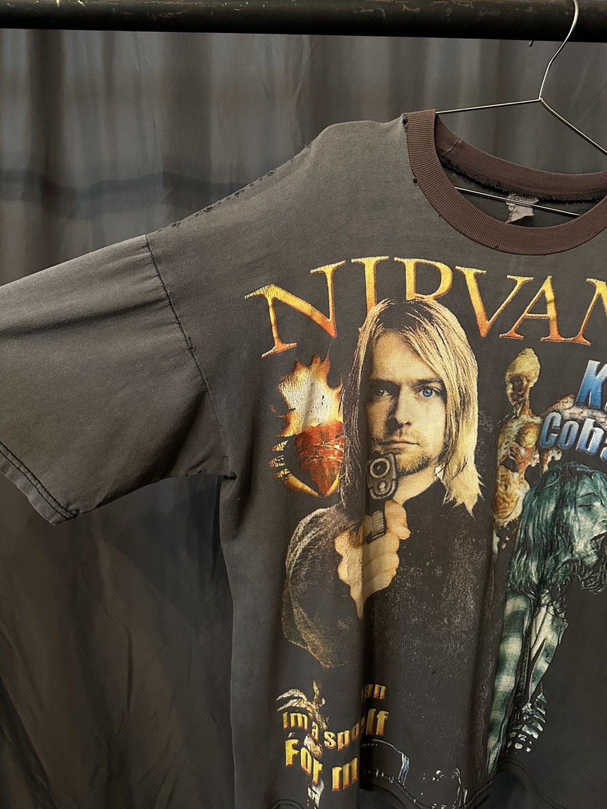 Vintage Vintage Nirvana Kurt Cobain T-Shirt Size US XL / EU 56 / 4 - 3 Thumbnail