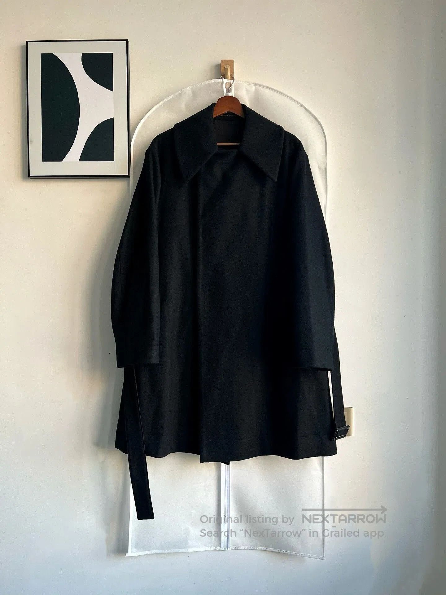 Yohji Yamamoto Yohji Yamamoto Oversized Black Coat. Size US S / EU 44-46 / 1 - 5 Thumbnail