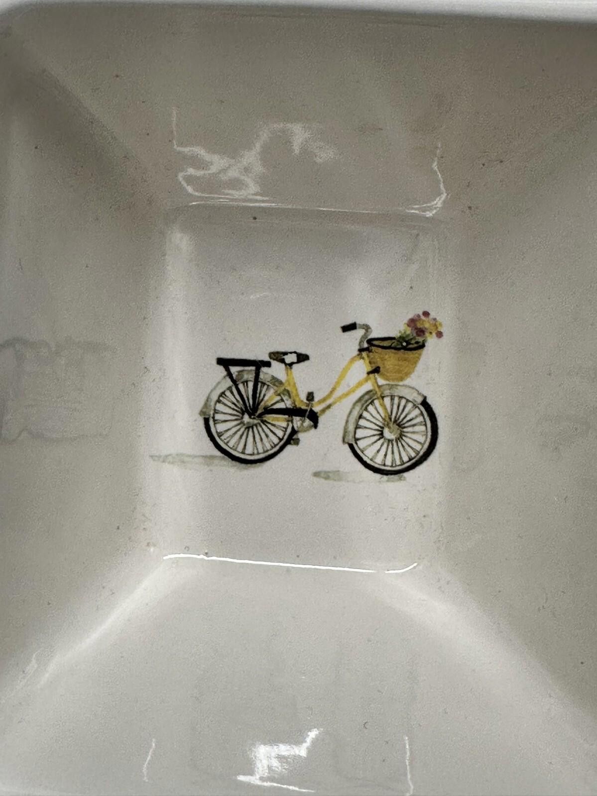 Other Rae Dunn Artisan Bicycle-Themed Divided Stoneware Dish Size ONE SIZE - 5 Thumbnail