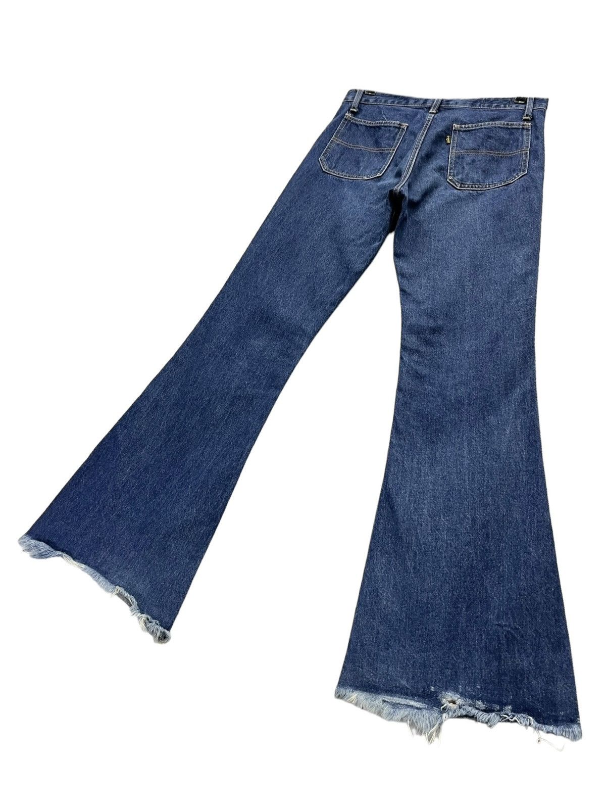 Big John × Le Grande Bleu (L.G.B.) × Vintage ULTRAFLARE🔥BIG JOHN BIG WASHING Bush Pants Distressed Jeans Size US 29 - 4 Thumbnail